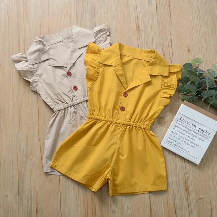 Одежда для маленьких девочек 2020 комбинезон с V-образным вырезом новорожденных