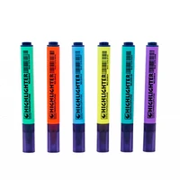 color triangle rod solid highlighter student office key mark line marker pen touchnew school stationery fluorescent marker pen