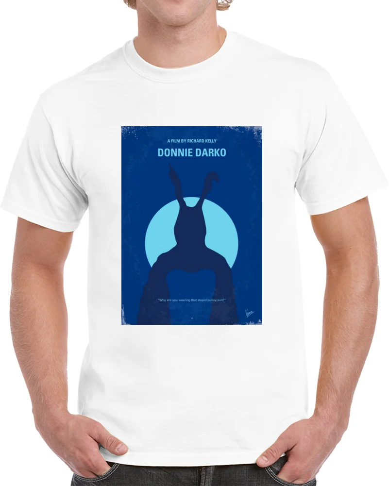 Мужская футболка Donnie Darko Минималистичная с постером из фильма женская | одежда
