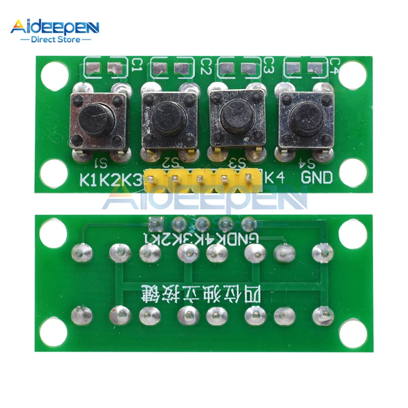 1x4 4 клавиши кнопка 5 контактов клавиатура модуль Mcu плата для Arduino студенческий