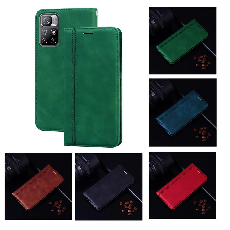 

Leather Wallet Flip Case For Xiaomi redmi note 11 pro Case Card Holder Magnetic Book Cover For redmi note 11 pro Case Cover