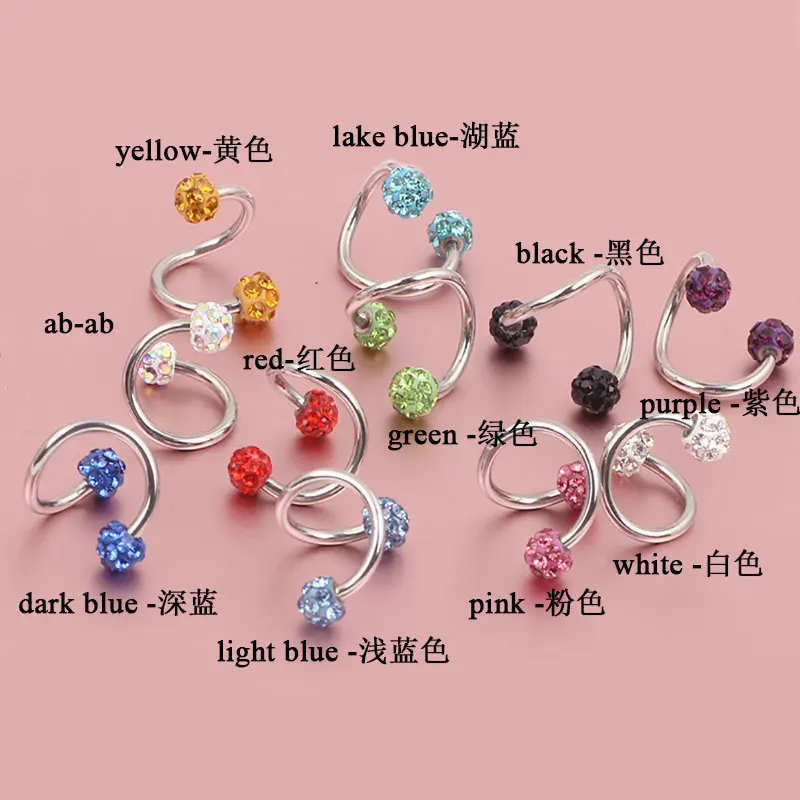 1 шт. серьга гвоздик из хирургической стали|Украшения для тела| |