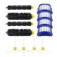 4 blue aerovac filter2 set main brush kit4side brush for irobot roomba 600 series 620 630 650 660 accessory replacment