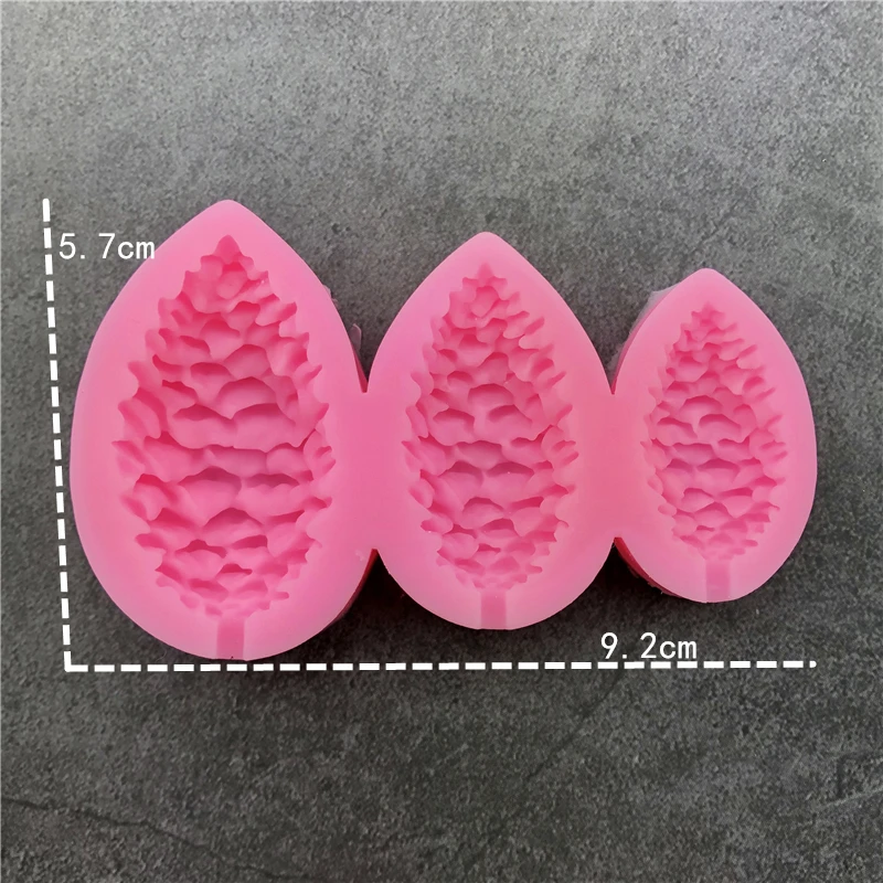 Силиконовые формы в форме шишки Sugarcraft форма для помадки инструменты украшения