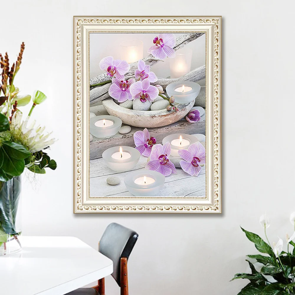 Алмазная картина 5D Свеча вышивка крестиком Алмазное художественное 3D украшение