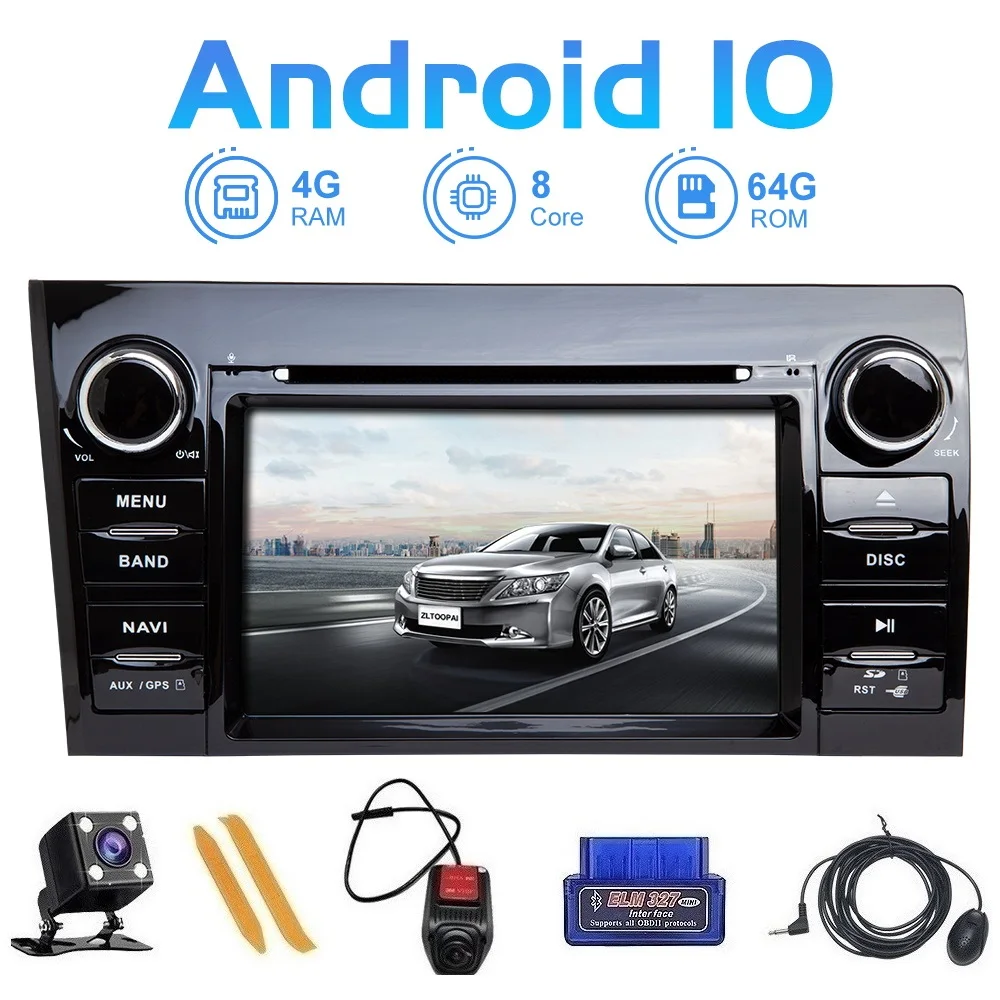 ZLTOOPAI Автомобильный мультимедийный плеер Android 10 для Toyota Tundra Sequoia 2007 2013 медиаплеер