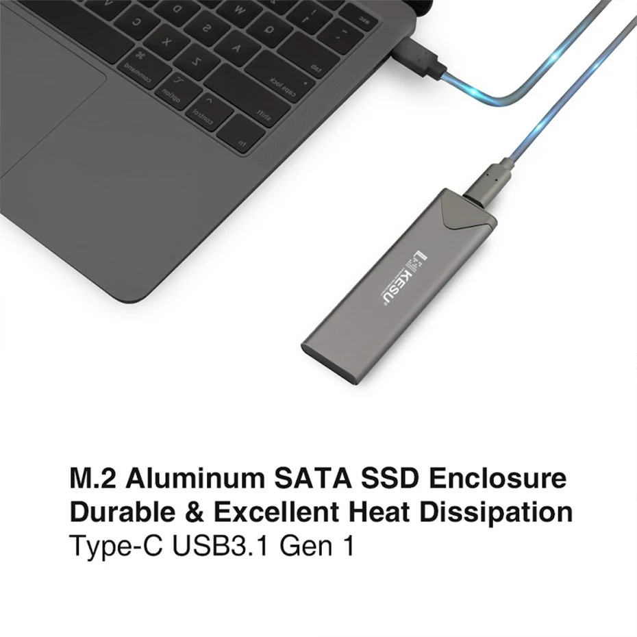 Кесу M.2 SSD чехол адаптер USB 3 1 Gen (5 Гбит/с) NGFF b ключ & M + B ключи жесткий диск Внешний