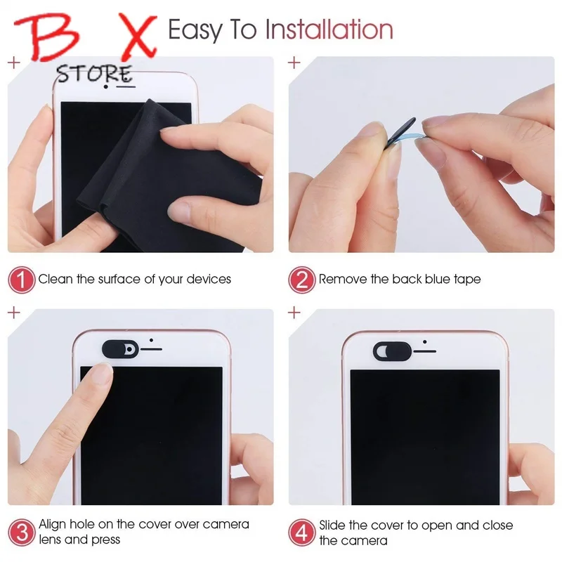 Крышка затвора для объектива веб-камеры iphone магнитный слайдер пластиковая