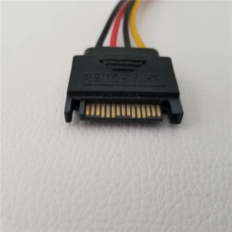 SATA кабель 15Pin до 4Pin FDD гибкий питания для ПК DIY|Компьютерные кабели и разъемы| |