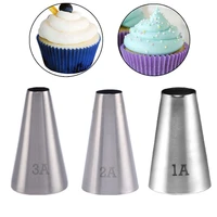1a2a3a round cake cream decoration tip pastry icing piping nozzles for confectionery cookie baking tools baby food maker mold