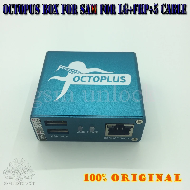 Gsmjustoncct Octopus box+ frp активированный+ полный активированный для LG для samsung+ 5 кабелей, включая кабель optimus