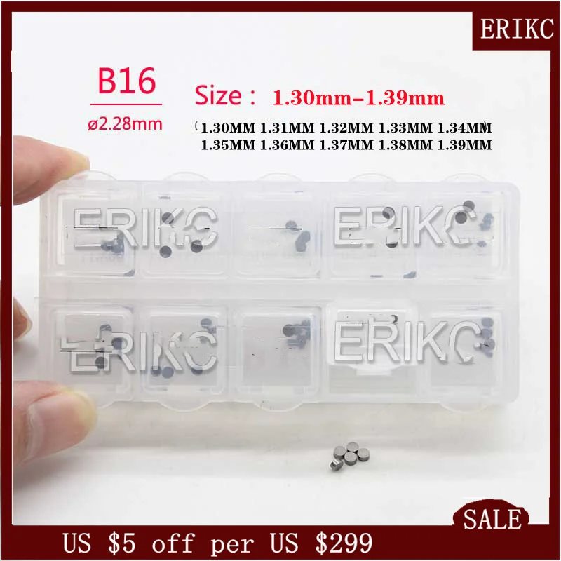 

ERIKC B16 1.30MM -1.39MM Fuel Injector Adjustment Shim 1.31MM 1.32MM 1.33MM 1.34MM 1.35MM 1.36MM 1.37MM 1.38MM 30PCS