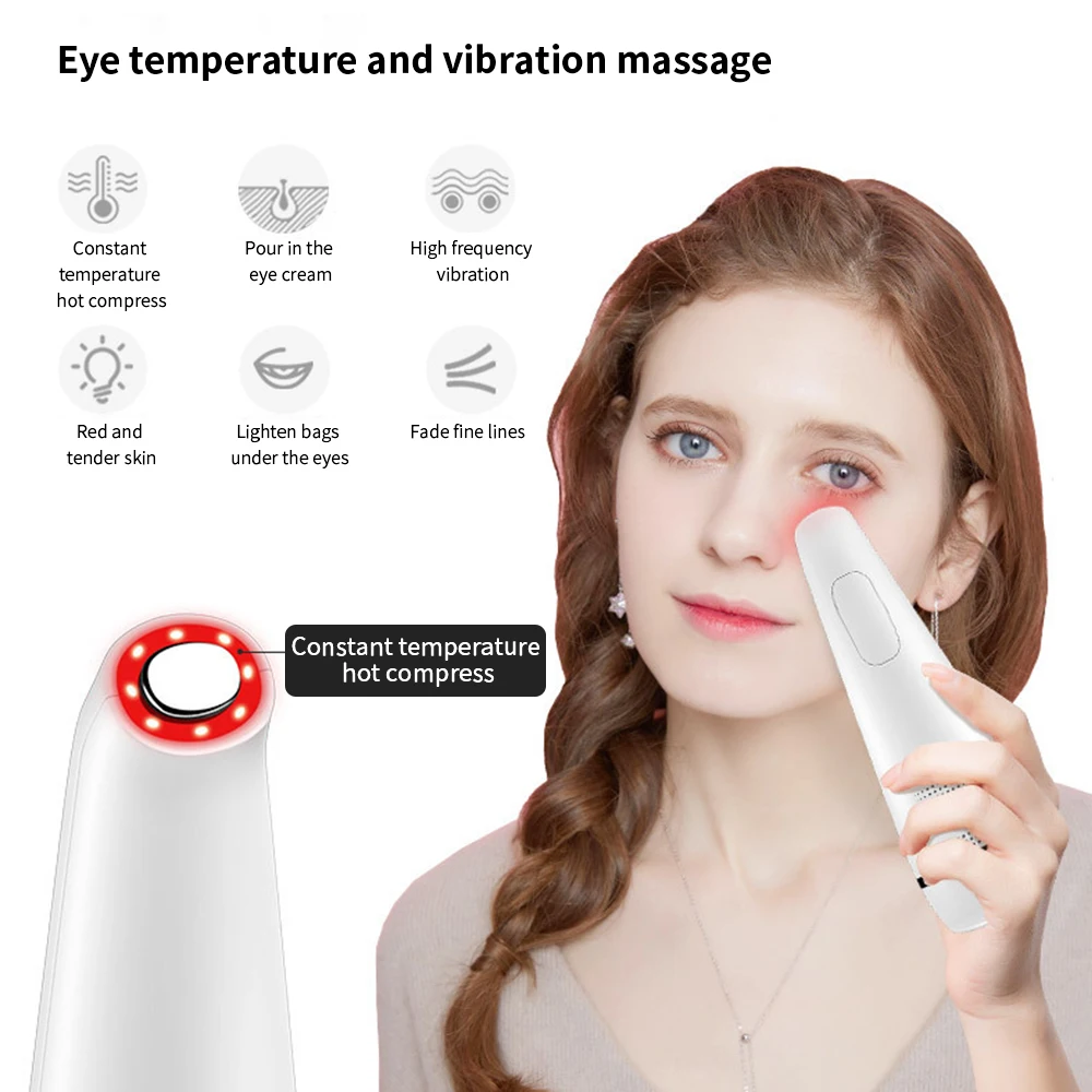 Beste Elektrische Eye Massager Mesotherapie Huidverstrakking Verjonging Anti Aging Oogverzorging Koud En Warm Massager Gezicht Schoonheid Instrument