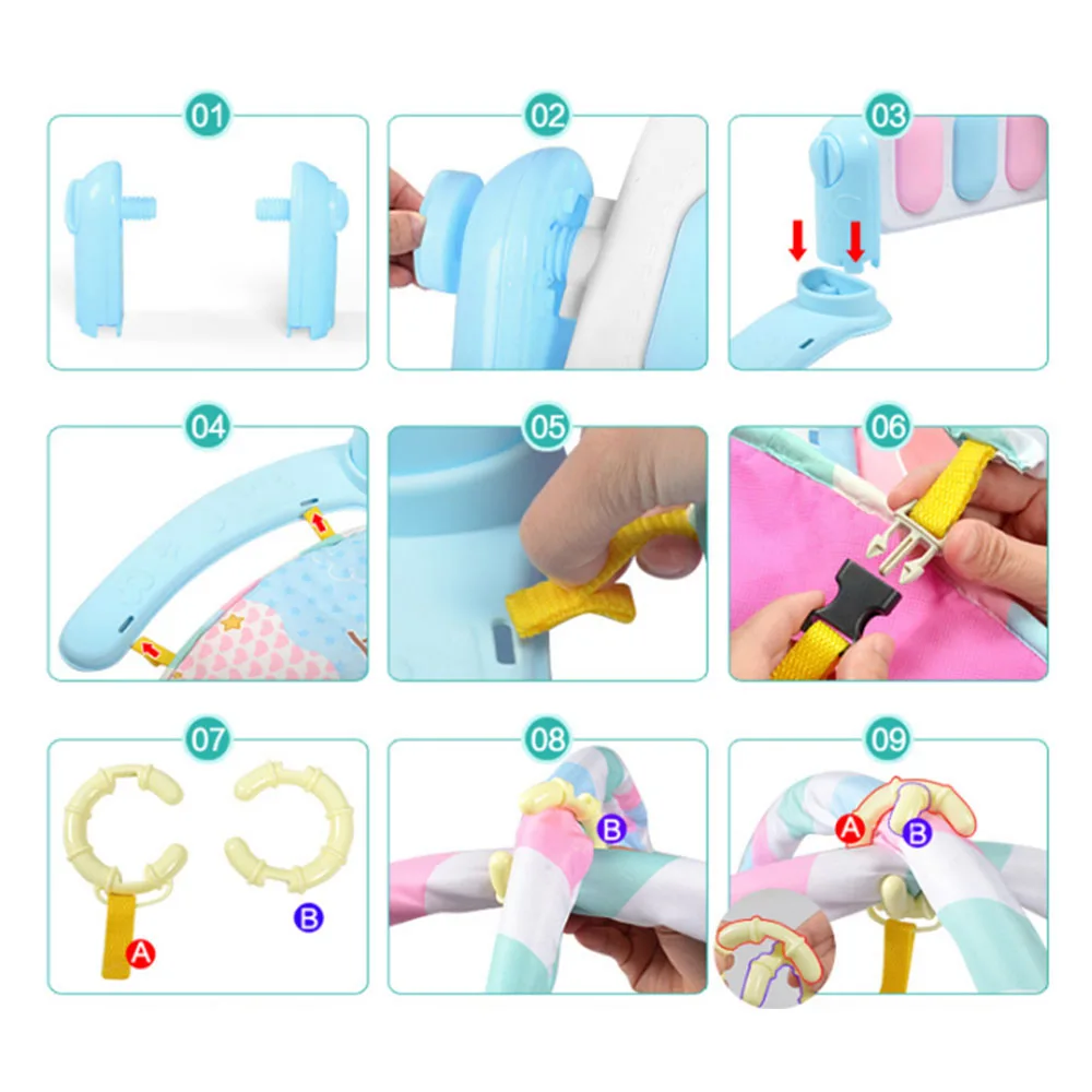 Детский игровой коврик для занятий в тренажерном зале образовательная рамка