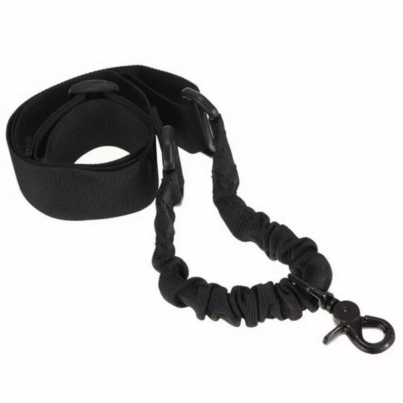 

Military Army Equipment Adjustable Tactical Gun Rifle Sling One Single Point Bungee Rifle Gun Sling Strap With Hook Safety Belt