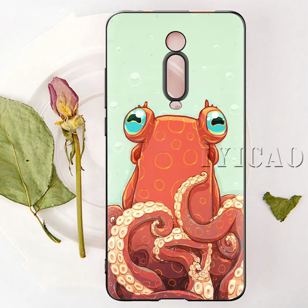 IYICAO Tentacles of sea octopus Soft Silicone Case for Redmi Note 7 8 6 5 Pro 5A Prime 7A K20 Go Cover | Мобильные телефоны и