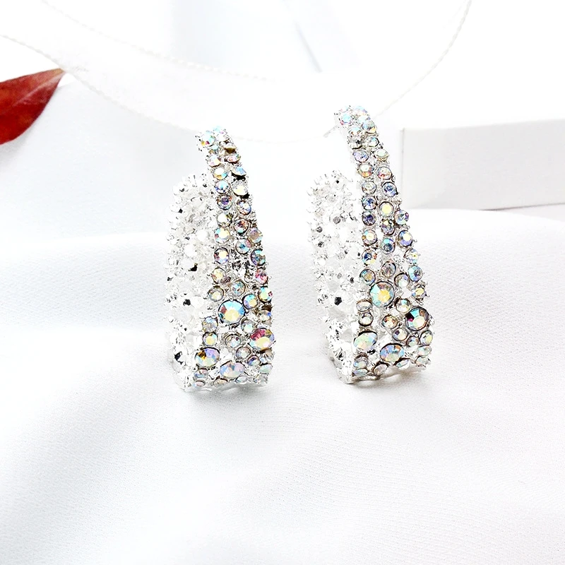 2019 новые корейские свадебные хрустальные серьги для невесты серьги-капли воды
