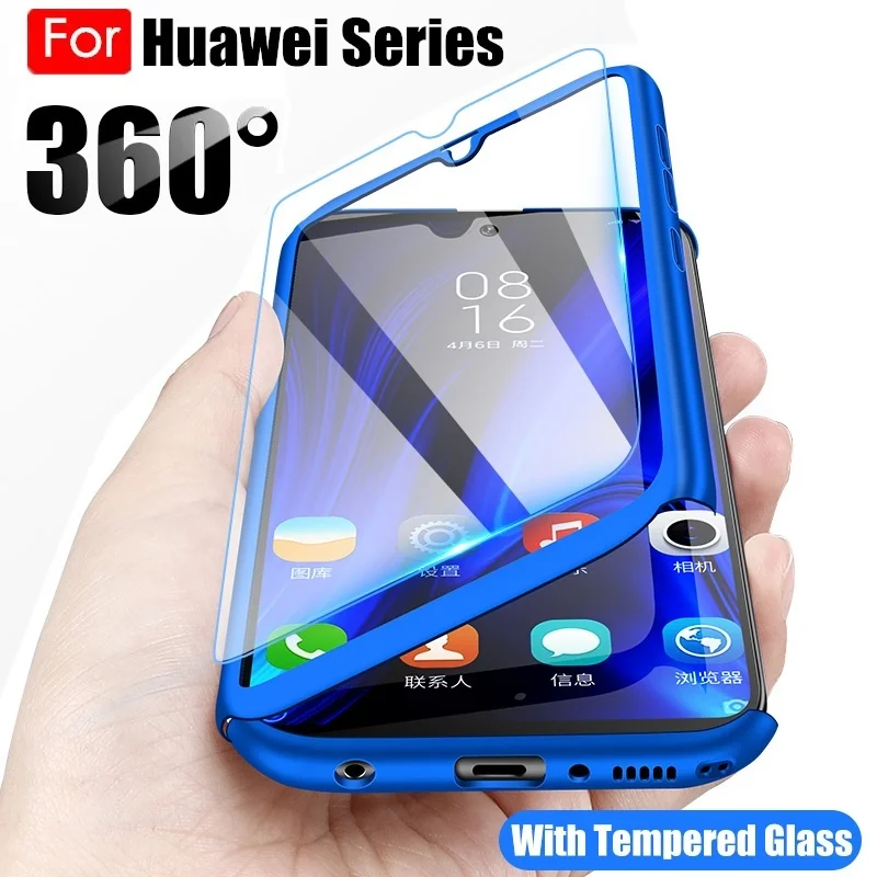 Чехол с полным покрытием 360 градусов для Huawei P40 P30 P20 Lite Pro Y5 Y6 Y7 Prime 2018 2019 Mate 30 20 P Smart