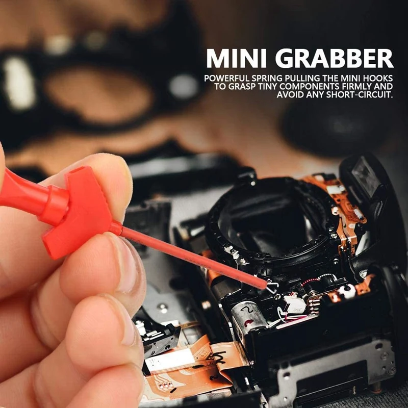 

10Pcs Mini SMD IC Test Hook Clip Jumper Test Probe Logic Analyzer Grabber Connect Dupont Test Lead Accessories