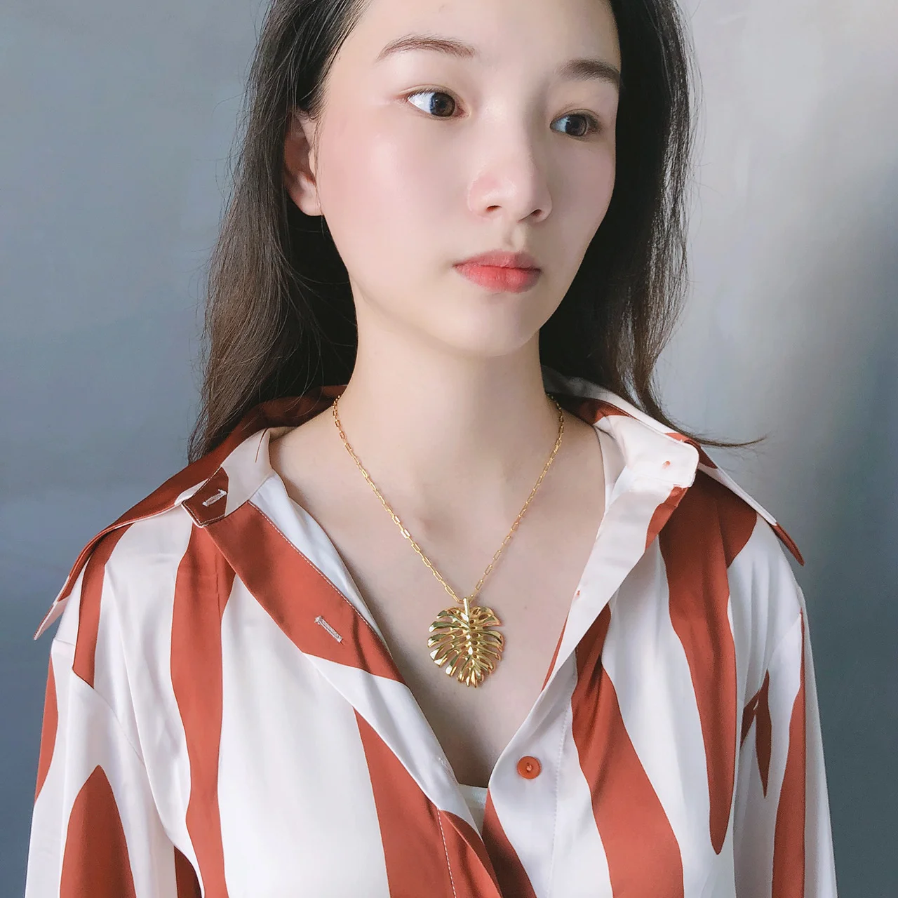 

Jewelry 925 Silver Turtle Leaf Minimalist Trend Light luxury Pendant Necklace