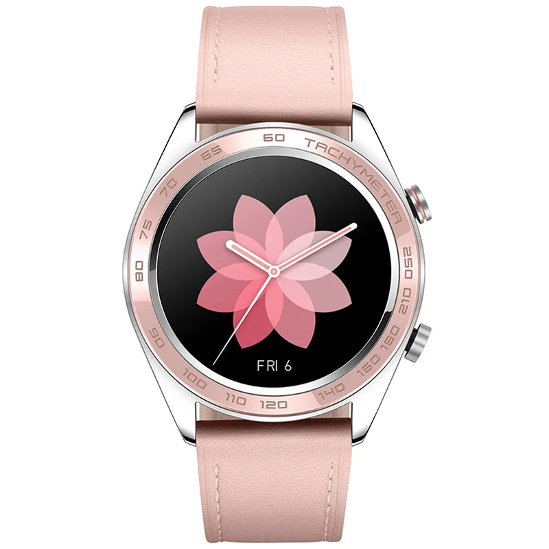 Pink Ceramic version Honor умные спортивные часы, женские часы, пульсометр, контроль давления сна, водонепроницаемые носимые устройства(Dream - Цвет: Pink Ceramic version