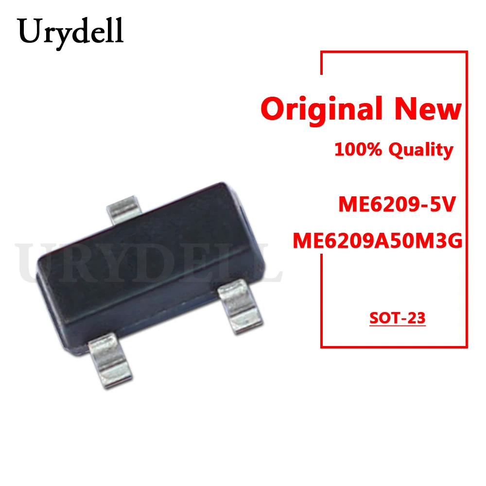 10 шт ME6209-5V ME6209A50M3G SOT-23 Новый и оригинальный |