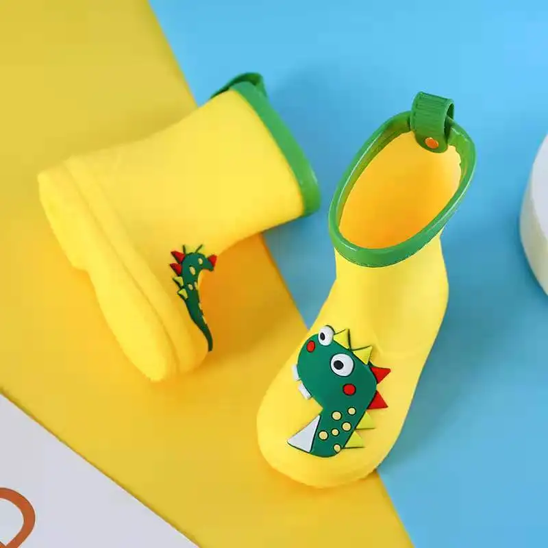 

Children's rain boots water shoes children's rain shoes antiskid and warm boy 1-6 years old baby antiskid child girl
