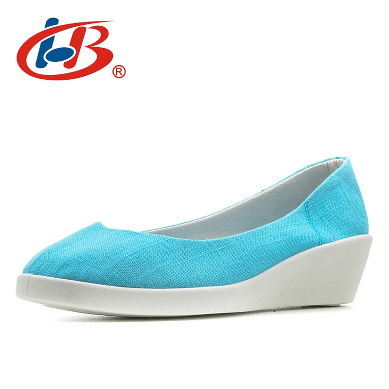 LIBANG женские лоферы Мягкая парусиновая обувь без застежки на плоской подошве