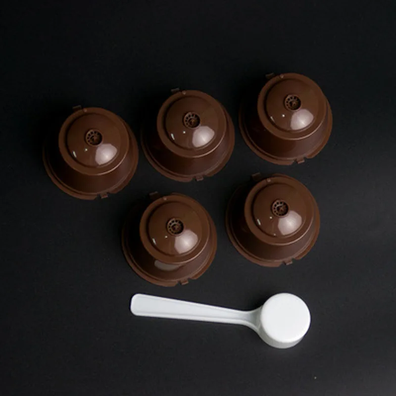 5 шт./компл. многоразовая кофейная капсула фильтр чашка многоразовые колпачки