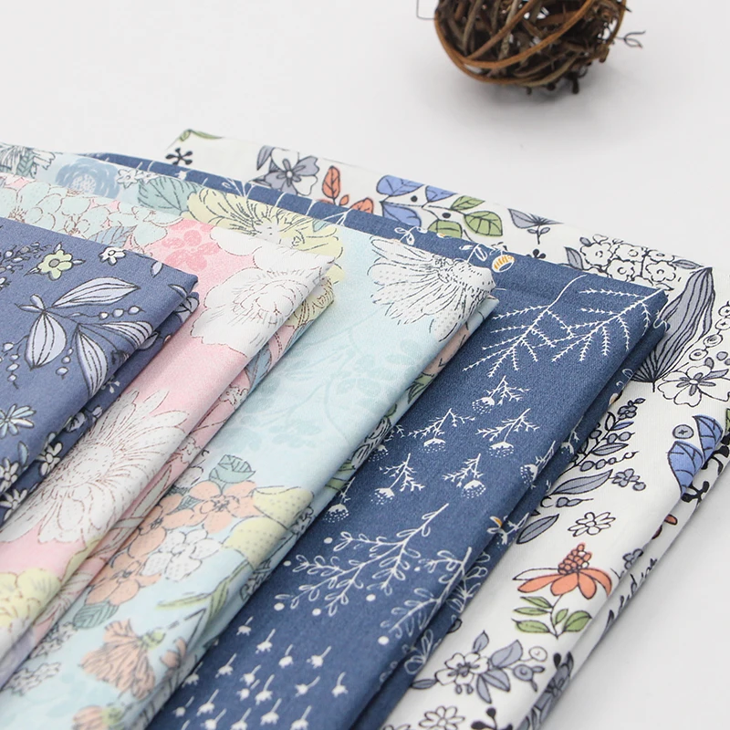 

Flower Printed 100% Cotton Patchwork Fabric For sewing Quilting Textile Fabric