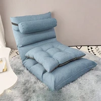 modern leisure folding lounger single back bedroom lazy sofas fabric floating table sofa tatami student dormitory leisure chair