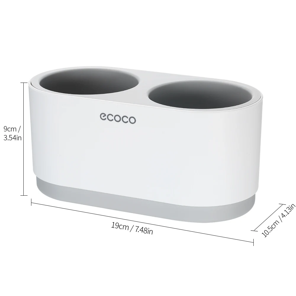 Ecoco фен-стойка для ванной комнаты Стеллаж для хранения Настенный Держатель для волос с 1 чашкой для хранения
