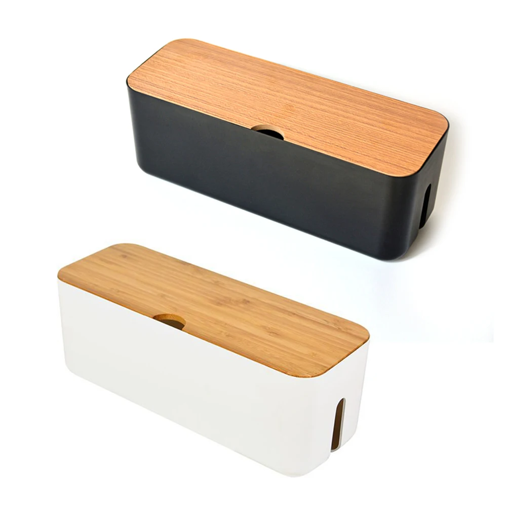 Cable Storage Box Power Strip Wire Case Anti Dust Charger Socket Organizer Network Line Bin Management | Дом и сад