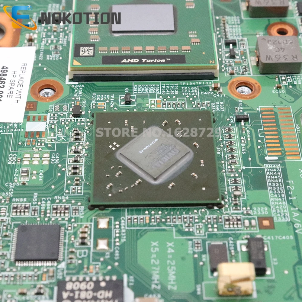 NOKOTION 498462 001 48.4J103. 031 для HP G50 G60 CQ50 CQ60 материнская плата ноутбука s1 DDR2 MCP77MV A2