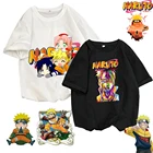 Мужская футболка с рисунком ниндзя Наруто, женские летние топы, модная футболка большого размера в стиле Харадзюку, Мужская футболка с круглым вырезом