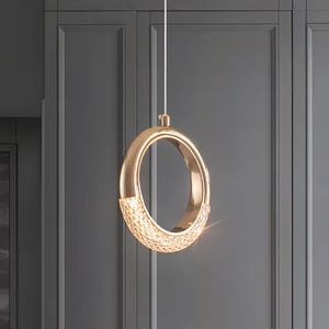 New Modern Led Pendant Lamp Hanging Ring Round Designer Living Room Bedroom Lighting Fixture Lamparas Nordic Indoor Decor Light