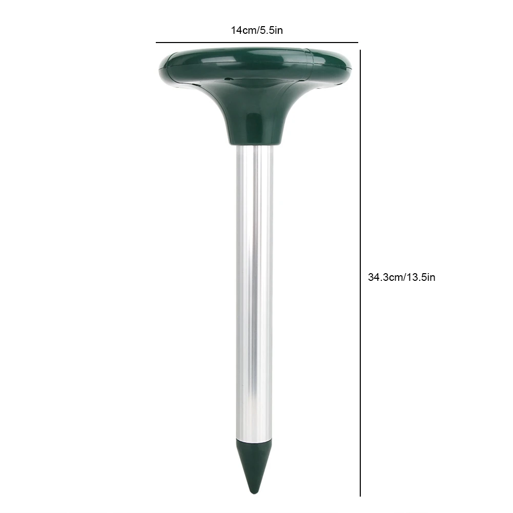 

2Pcs Outdoor Garden Mole Repellent Solar Power Ultrasonic Snake Mice Pest Rat Rodent Repeller Solar Ultrasonic Mouse Repeller