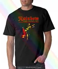 Забавная Радуга живая в 1977 тяжелый металл Ritchie Blackmore рок музыка 2020 Высокое качество брендовая Повседневная O- Fashi футболка