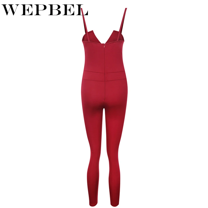 

Mandylandy Elegant Rompers Summer Sexy V-neck Sleeveless Jumpsuits Women's Straps Skinny Playsuits Casual Solid Slim Fit Overall