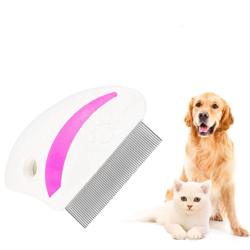 

Home Pet Animal Care Combs Protect Flea Comb for Cat Dog Pet Stainless Steel Comfort Flea Hair Grooming Comb