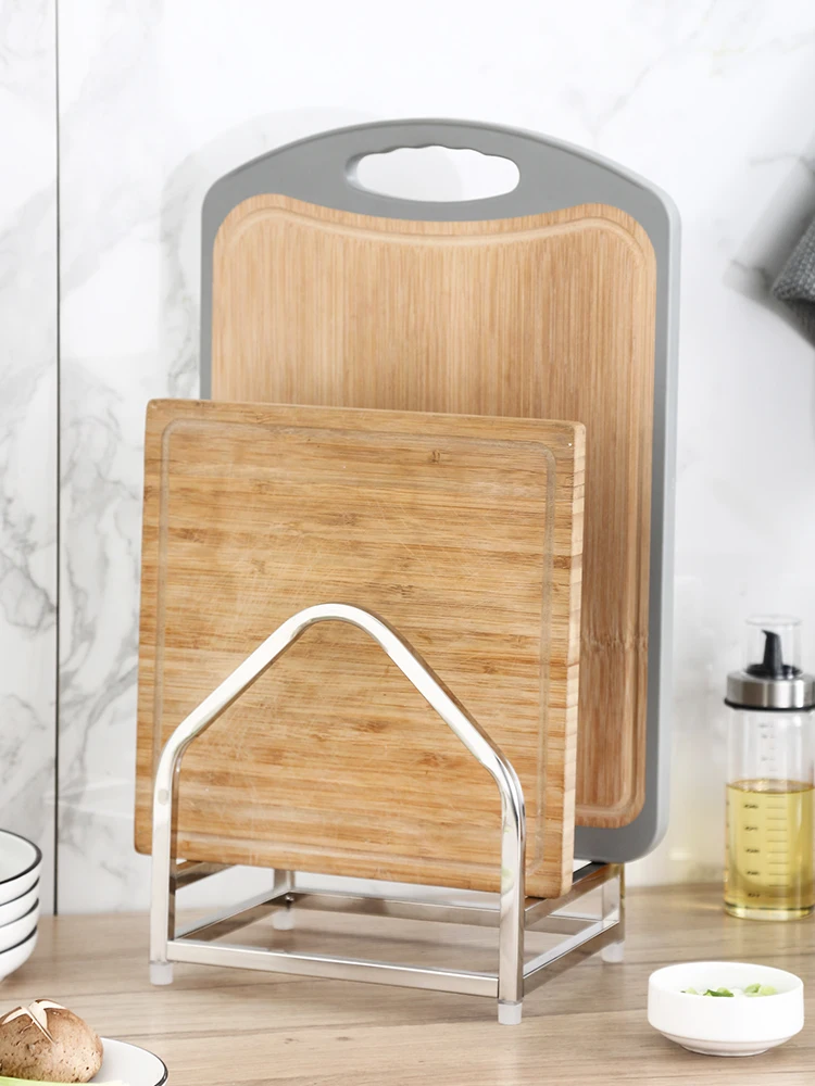 

Двойная полка для разделочной доски из утолщенной нержавеющей стали 304 большая полка для разделочной доски кухонная полка для хранения пол...