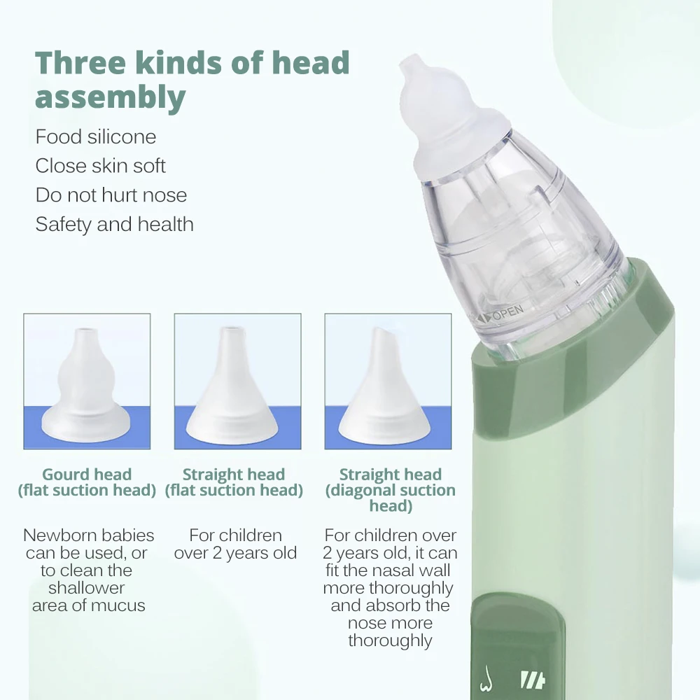 Baby Nasal Aspirator Adjustable suction Nose Cleaner Newborn infantil Safety Sanitation Nasal dischenge patency tool images - 6