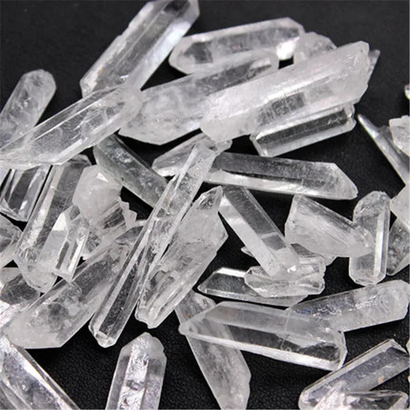 Natural Clear Quartz Single Point Wand Hexagonal prism Energy Original Stone Crystal Fengshui Mineral Specimen Decoration | Дом и сад