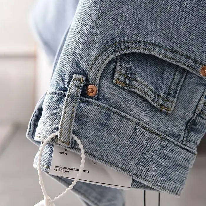 

A new style of women's high waist pants with wide legs