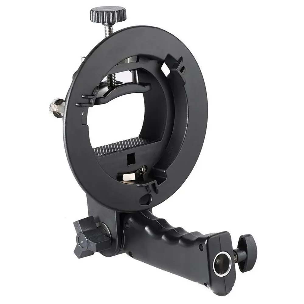Handheld Grip S-Type Bracket Bowens S Mount Houder Voor Speedlite Flash Snoot Softbox Beauty Dish Portable