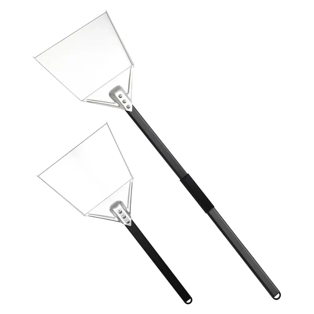 

Long Oven BBQ Ash Shovel Grill Charcoal Ash Poker Scoop Shovel Thickened Square Oven Spade Stove Brush Pizza Forklift Matching