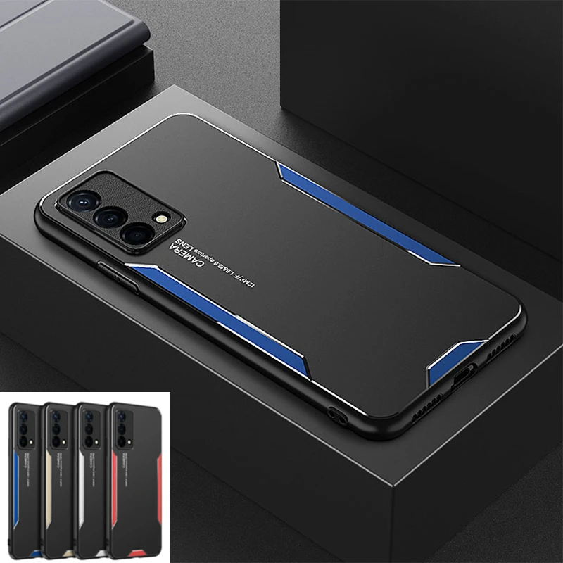 Aluminum Alloy Frame Case For Realme GT Neo 2 2T GT Master Edition Hard Silicone Bumper For Oppo K9 S K9 Pro A95 A74 A94 Cover