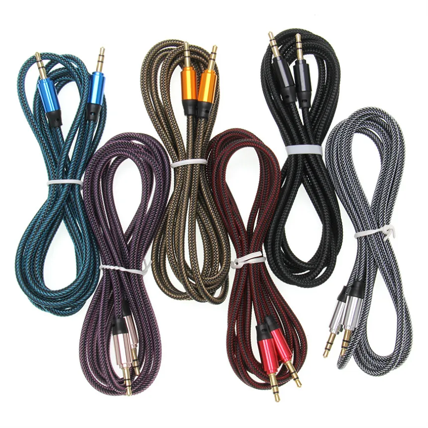 

Audio Aux Cable 3.5mm to 3.5mm Jack Speaker Line 1.8m for Car Headphone PC iPhone Samsung AUX Cord