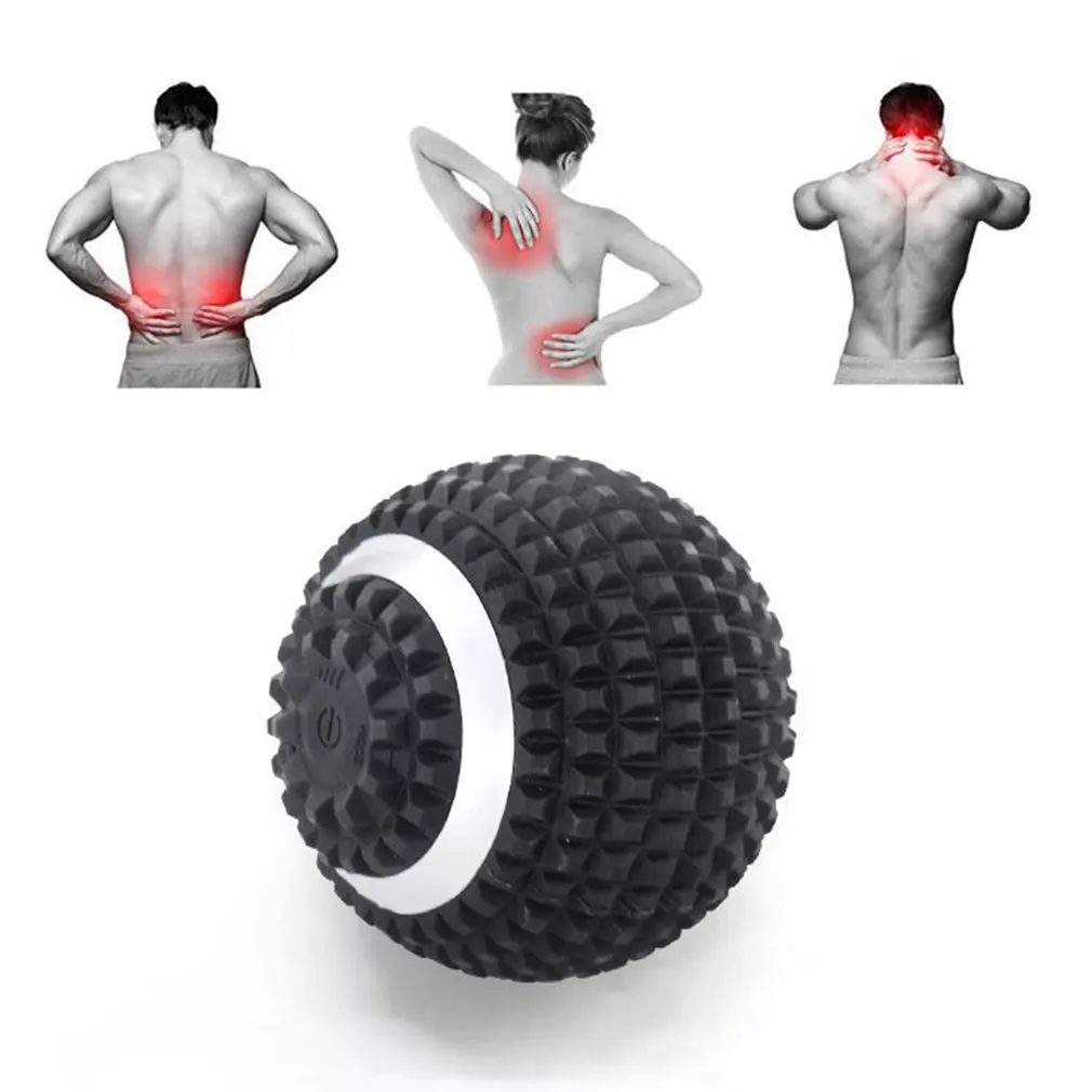 

Electric Massage Ball 4-Speed Vibrating Massage Ball USB Rechargeable Massage Roller Training Yoga Fitness Foam Roller Home Care
