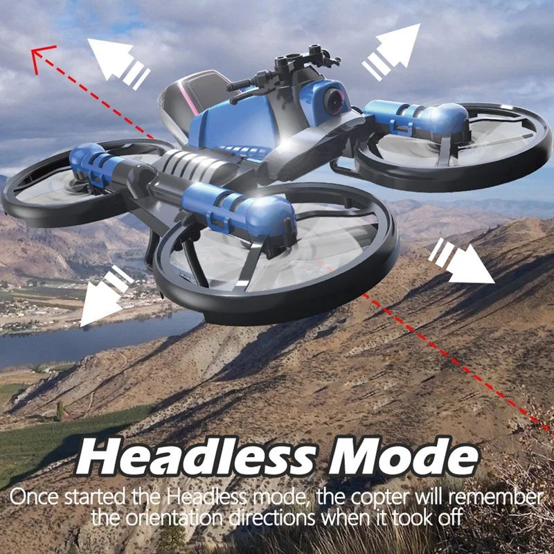 2.4G Remote Control Toy Motorcycle Folding Deformation 300 000 Pixel Camera Aircraft | Игрушки и хобби